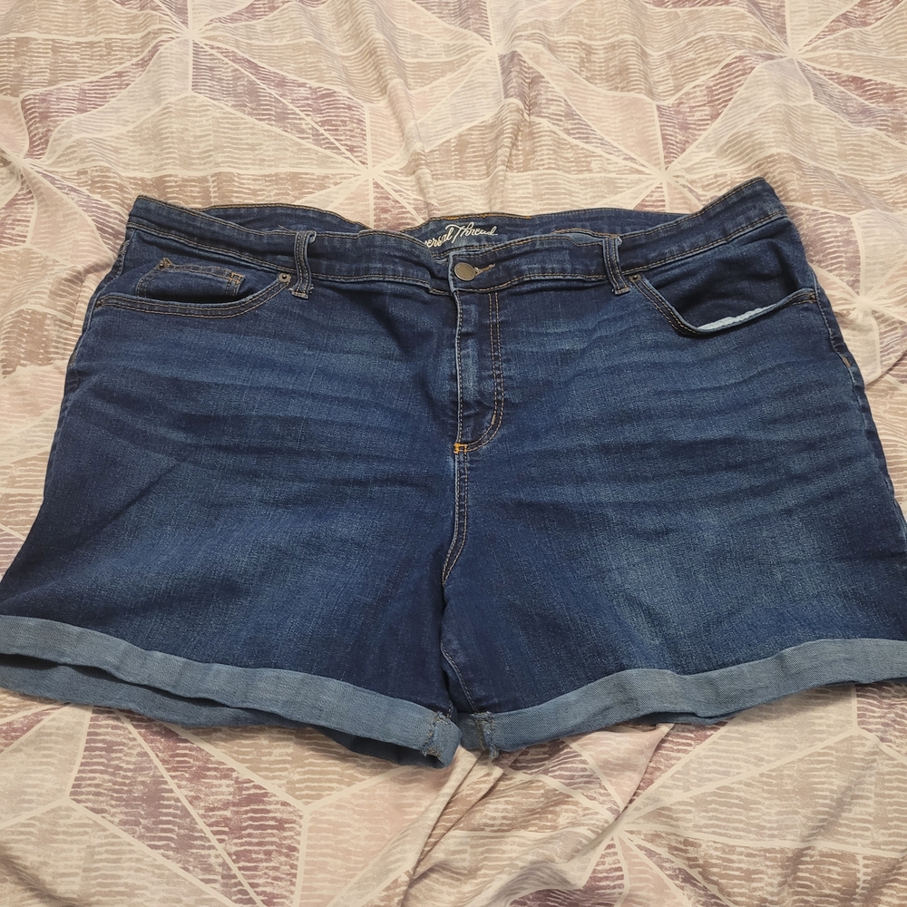 Women's Blue Denim Shorts
